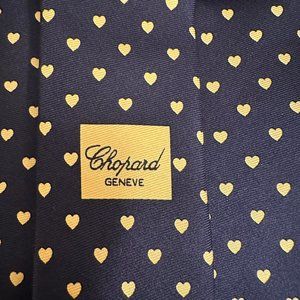- Chopard Mens Tie Navy With Heats